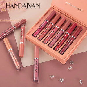 Handaiyan 6 Pieces Matte Liquid Lipstick Set A.