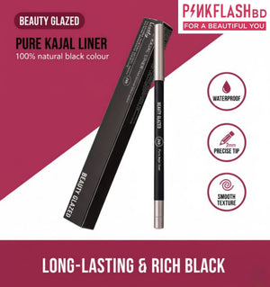 BEAUTY GLAZED 24H Pure Kajal Liner – Black - Pink Flash BD