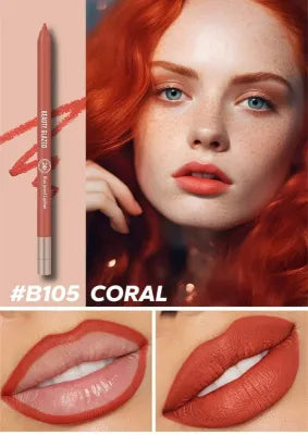Beauty Glazed 24hours waterproof and long lasting lipliner shade number 105 (shade name Coral) - Pink Flash BD