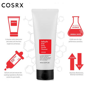 Rich micro-bubbly foam of COSRX Salicylic Acid cleanser for deep pore exfoliation.