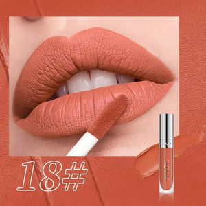 IMAGIC Natural Matte Liquid Lipgloss Shade 18 - Dusty Orange Matte Liquid Lipstick - Pink Flash BD