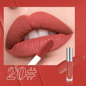 IMAGIC Natural Matte Liquid Lipgloss Shade 20 - Warm Peach Nude Matte Liquid Lipstick - Pink Flash BD