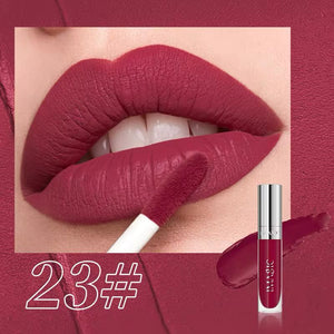 IMAGIC Natural Matte Liquid Lipgloss Shade 23 - Deep Magenta Matte Liquid Lipstick - Pink Flash BD