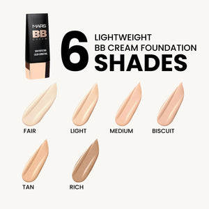 MARS Lightweight BB Cream Foundation Shade Light - Natural Matte Finish Daily Wear BB Cream - Pink Flash BD