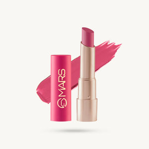 MARS Creamy Matte Lipstick Shade 23 Rock n Roll - Deep Berry Burgundy Matte Lipstick - Pink Flash BD
