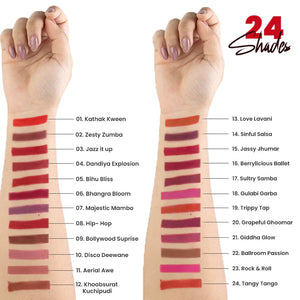 MARS Creamy Matte Lipstick Swatches