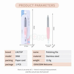 LMLTOP Professional Nail File | Pink Flash BD - Pink Flash BD