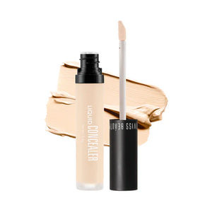 Swiss Beauty Liquid Concealer shade #12 Natural in pink flash BD, showcasing the lightweight concealer applicator and smooth texture.