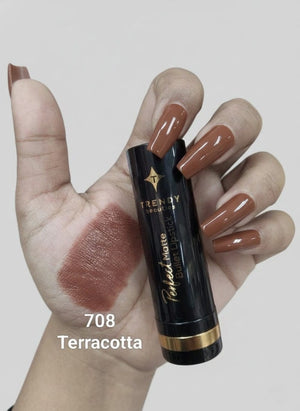 Trendy Beauties Perfect Matte Bullet Lipstick Shade 708 - Velvet Matte Finish Pink Flash BD