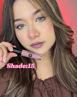 TRENDY Beauty Liquid Matte Lipstick #15 - Long-Lasting Highly Pigmented Lip Color - Pink Flash BD