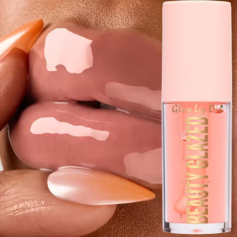 Beauty Glazed New Glow Lip Oil Shade 101 (Peach) - Pink Flash BD