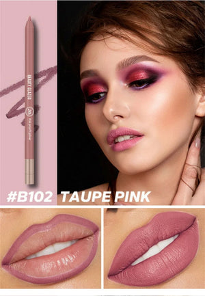 Beauty Glazed 24hours waterproof and long lasting lipliner shade number 102 (shade name Taupe Pink) - Pink Flash BD