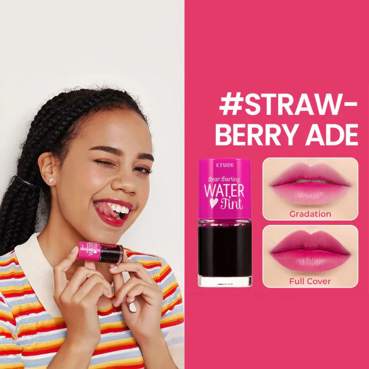 ETUDE Dear Darling Water Tint #01 Strawberry Ade | Pink Flash BD - Pink Flash BD