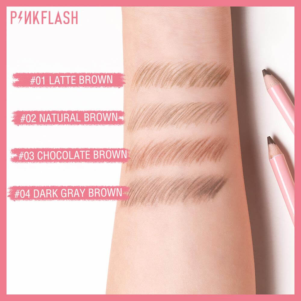 Pink Flash Waterproof Eyebrow Pencil