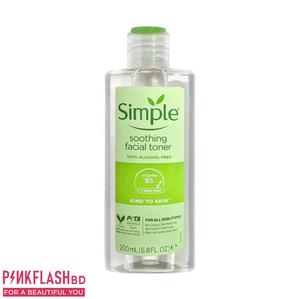 Simple kind to skin soothing facial toner