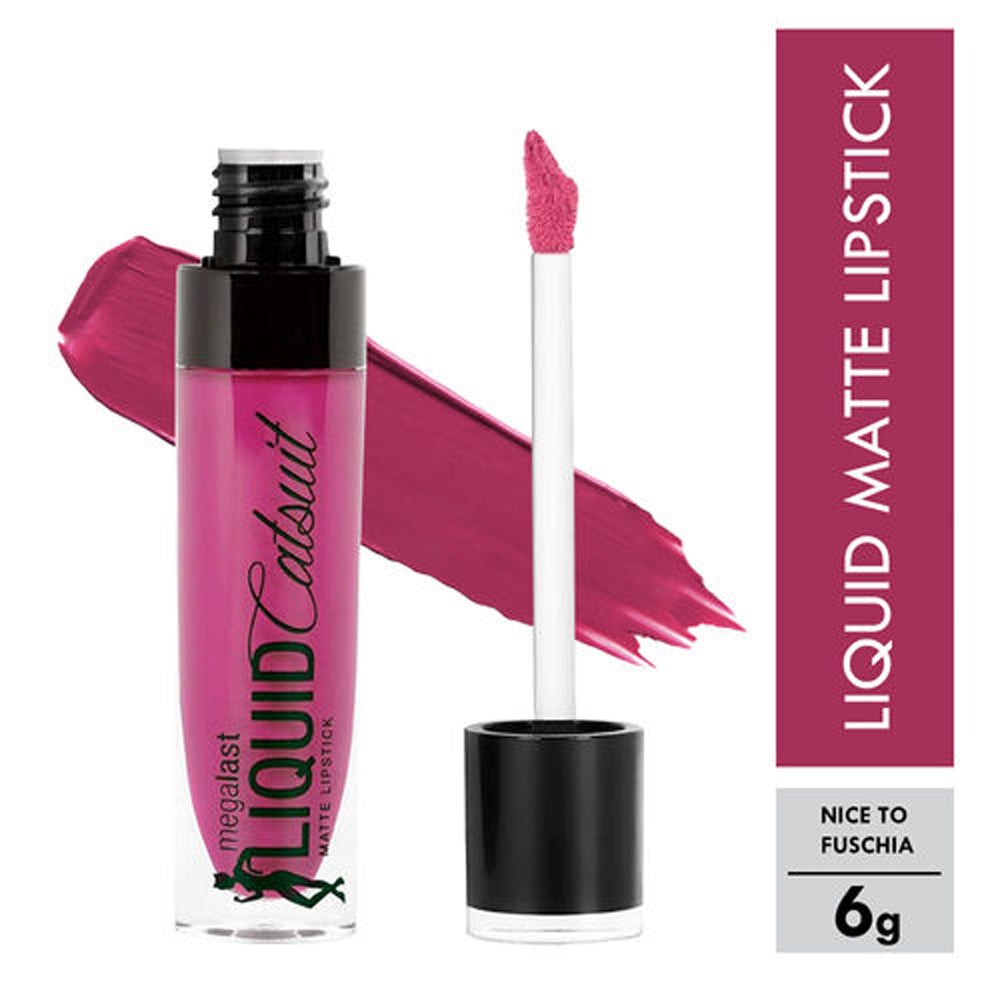 Wet n Wild Megalast Liquid Catsuit Matte Lipstick – Nice to Fuchsia | Pink Flash BD