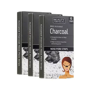 Beauty Formulas Activated Charcoal Nose Pore Strips | Deep Pore Detox & Blackhead Extraction | Pink Flash BD - Pink Flash BD