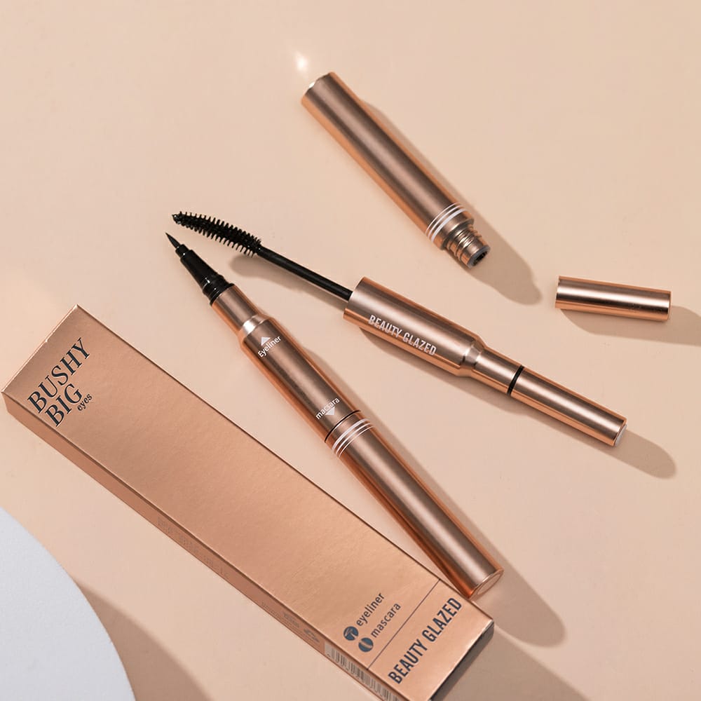 Beauty Glazed 2-in-1 Bushy Big Eyeliner & Mascara - Pink Flash BD