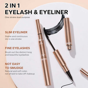 Beauty Glazed 2-in-1 Bushy Big Eyeliner & Mascara - Pink Flash BD