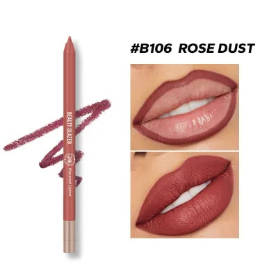 Beauty Glazed 24hours waterproof and long lasting lipliner shade number 106 (shade name Rose Dust) - Pink Flash BD