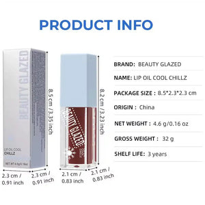 Beauty Glazed Lip Oil Cool Chillz Shade 112 (Intense Cinnamon) - Pink Flash BD