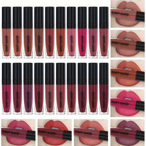 Beauty Glazed Matte Waterproof Long Lasting Liquid Lipstick Shade 120(Salem) - Pink Flash BD