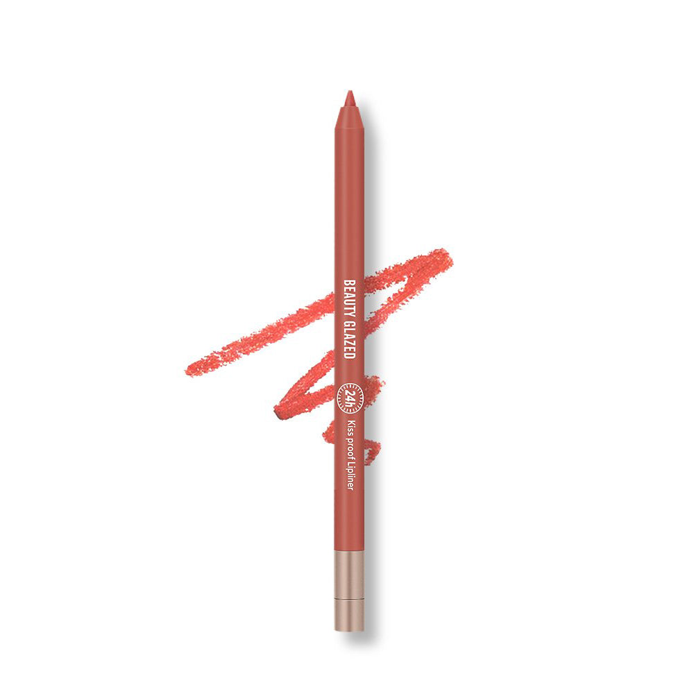 Beauty Glazed 24hours waterproof and long lasting lipliner shade number 105 (shade name Coral) - Pink Flash BD