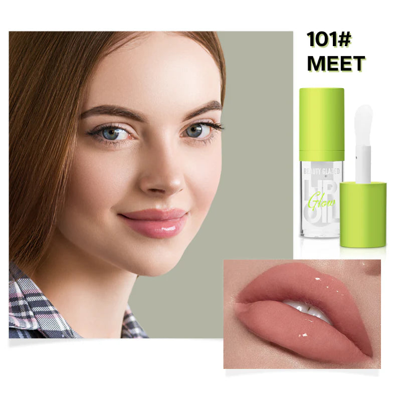 BEAUTY GLAZED Glow Lip Oil Shade 101 (Meet) - Pink Flash BD
