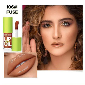 BEAUTY GLAZED Glow Lip Oil Shade 106 (Fuse) - Pink Flash BD