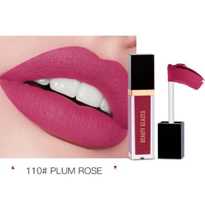 Beauty Glazed Ultra Matte Mini Liquid Lipstick Shade 110 (Plum Rose) - Pink Flash BD