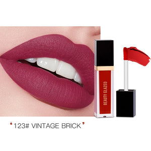 Beauty Glazed Ultra Matte Mini Liquid Lipstick Shade 123 (Vintage Red) - Pink Flash BD