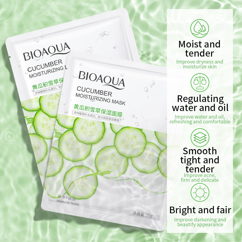 BIOAQUA Cucumber Deep Moisturizing Facial Sheet Mask