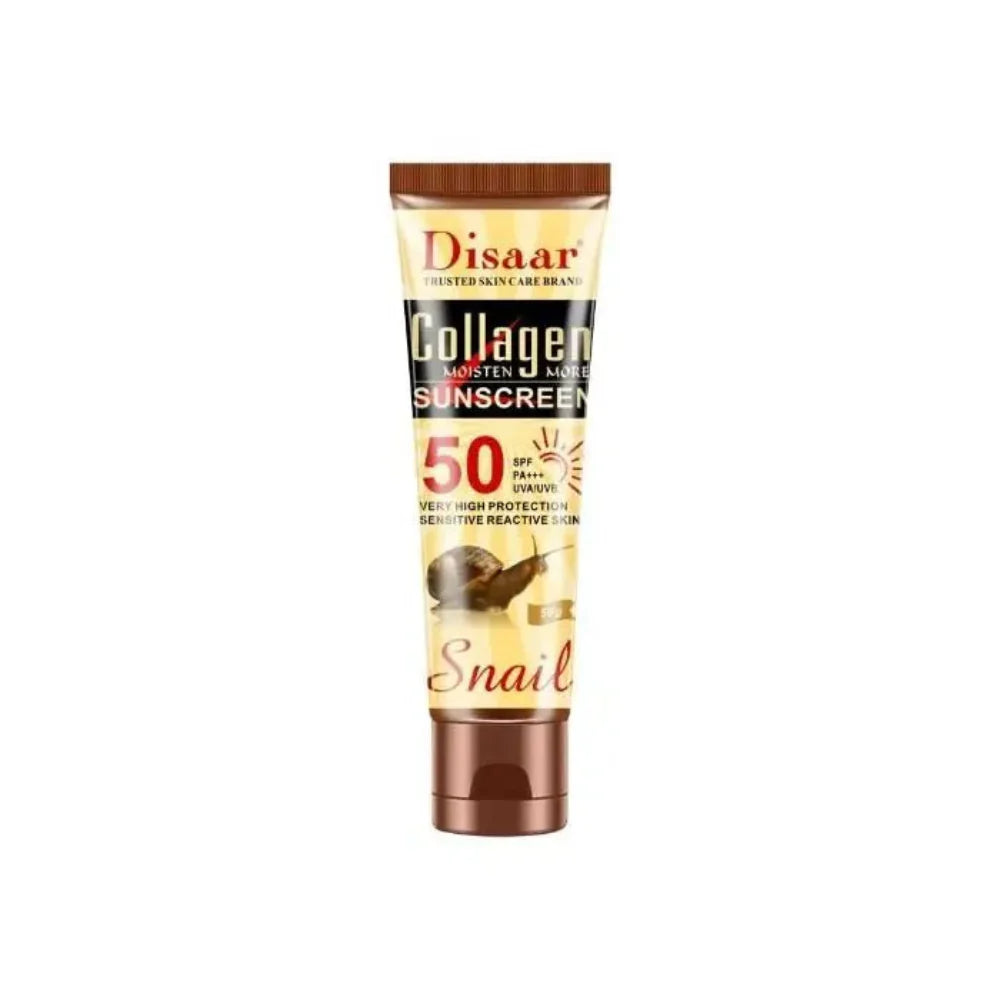 Disaar Collagen Snail Sunscreen Face & Body SPF50++ PA+++