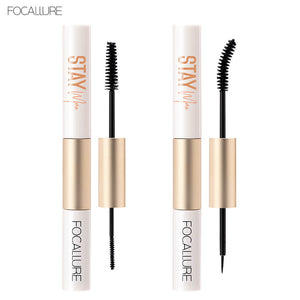 Pink Flash BD Focallure STAYMAX Waterproof Mascara 2-in-1 FA 160 #02 showing the mascara wand and packaging.