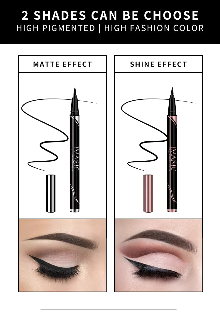IMAGIC Long Wear Liquid Eyeliner Shade - E01 (Matte Finish)