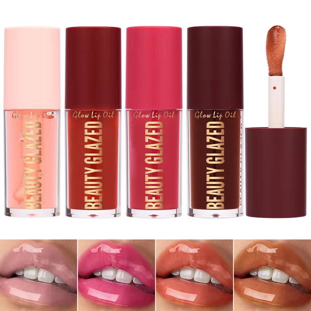 Beauty Glazed New Glow Lip Oil Shade 104 (Cocoa) - Pink Flash BD