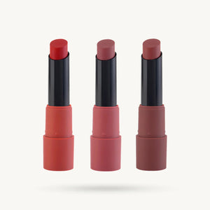 MARS Matte Lipstick Box Set of 3 Shade 01 - Collection of Red and Maroon Liquid Lipsticks - Pink Flash BD