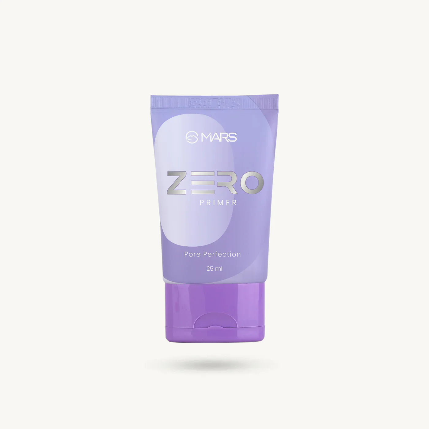 MARS Zero Pore Perfecting Primer bottle on a white background, silicone-based for smooth matte skin.