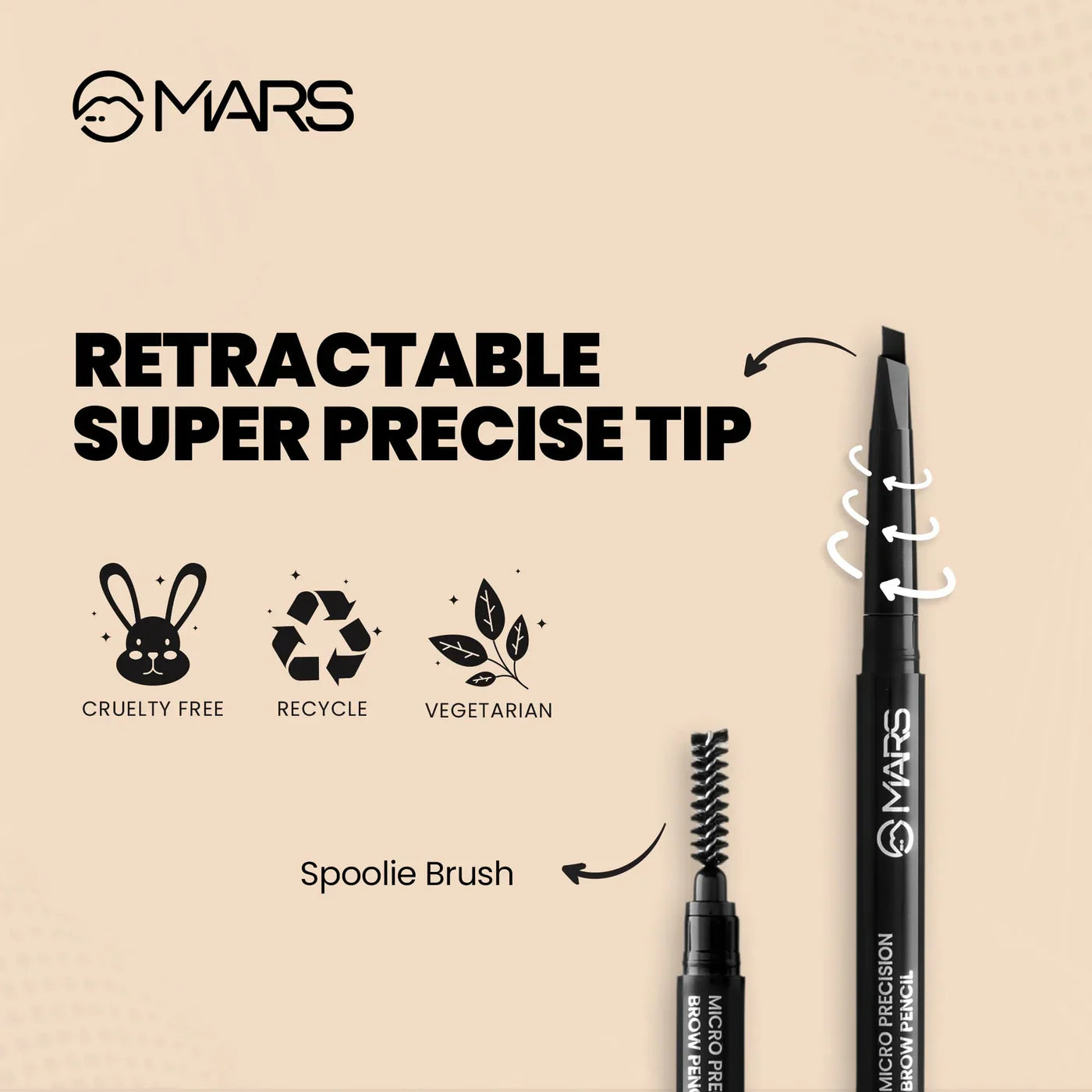 MARS Micro Precision Brow Pencil – Shade Brown