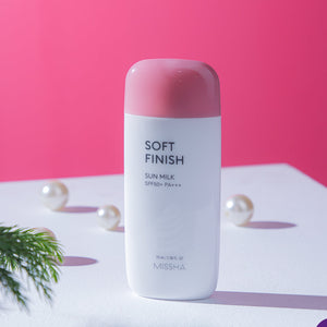 Missha Soft Finish Sun Milk SPF50+ PA+++ | Pink Flash BD - Pink Flash BD