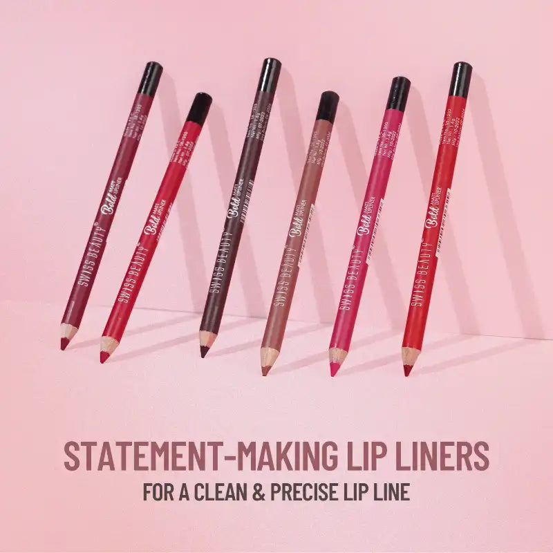 Swiss Beauty Bold Matt Lip Liner – High-Pigment Smudge-Proof Lip Pencil