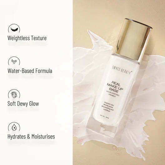 Swiss Beauty Real Makeup Base Highlighting Primer 01 Natural Tint - Glowy Base Primer
