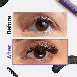 Close-up of the thick volume-building brush of Swiss Beauty Bold Eyes Mascara for superior lash separation.