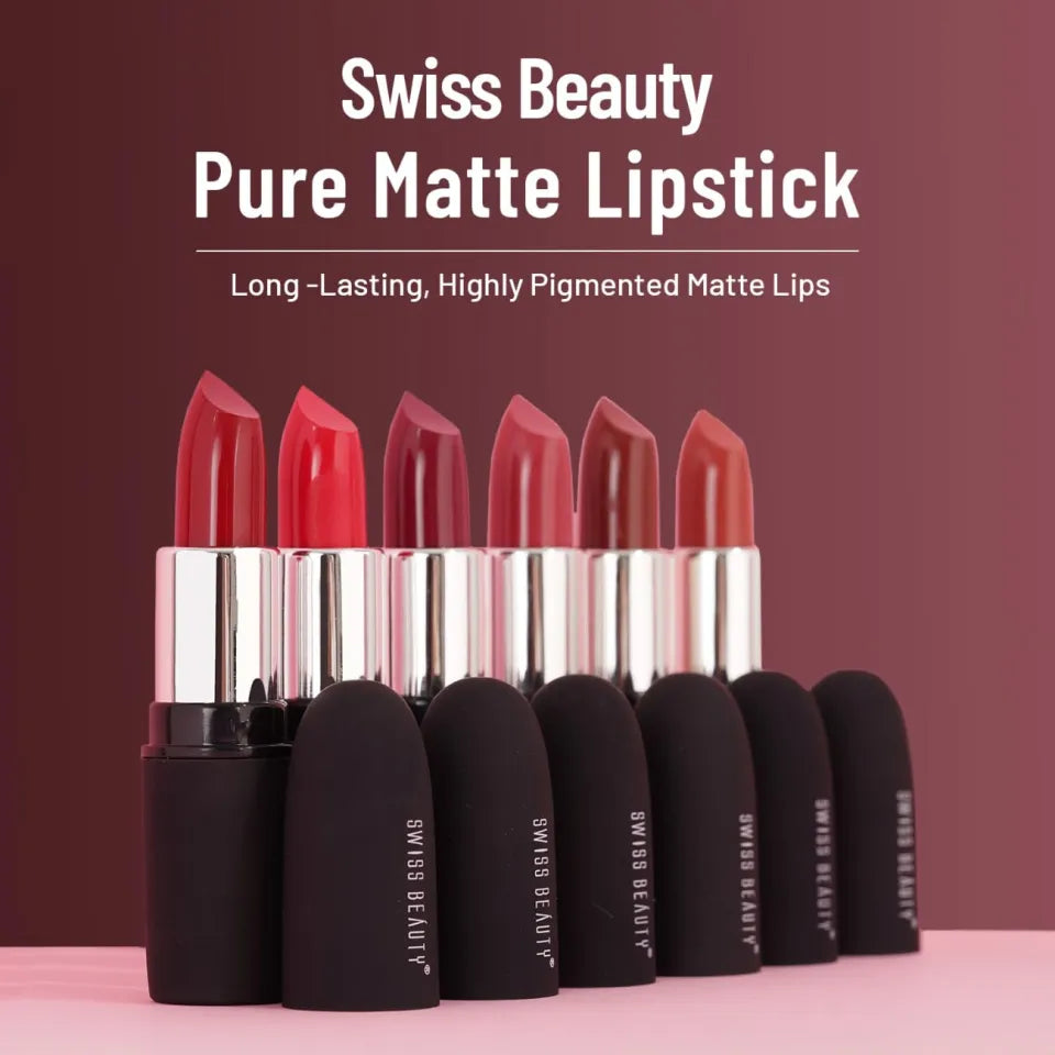 Swiss Beauty Pure Matte Lipstick Shade 216 (Lust On) | Pink Flash BD - Pink Flash BD