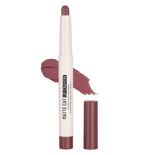 Swiss Beauty Matte Cat Lip Crayon Shade 5 (Flattering Peach).