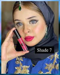 Trendy Beauty Liquid Matte Lipstick #07 in pink shade, showing smooth, pigmented application on lips.