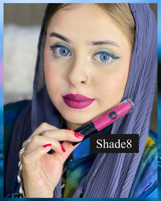 Trendy Beauty Liquid Matte Lipstick #08 in pink shade, long-lasting and pigmented, shown in a sleek tube with the lipstick applicator.