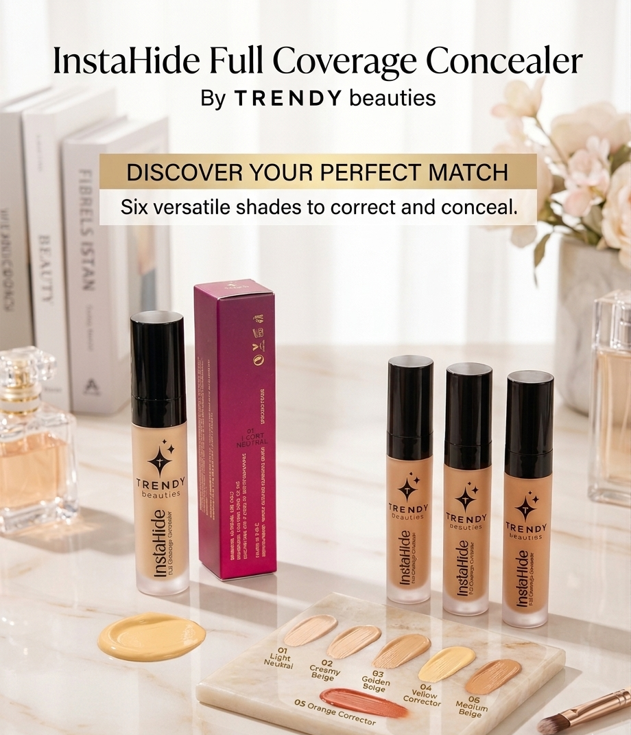 Trendy Beauties Instahide Full Coverage Concealer – Shade 05 Orange Corrector