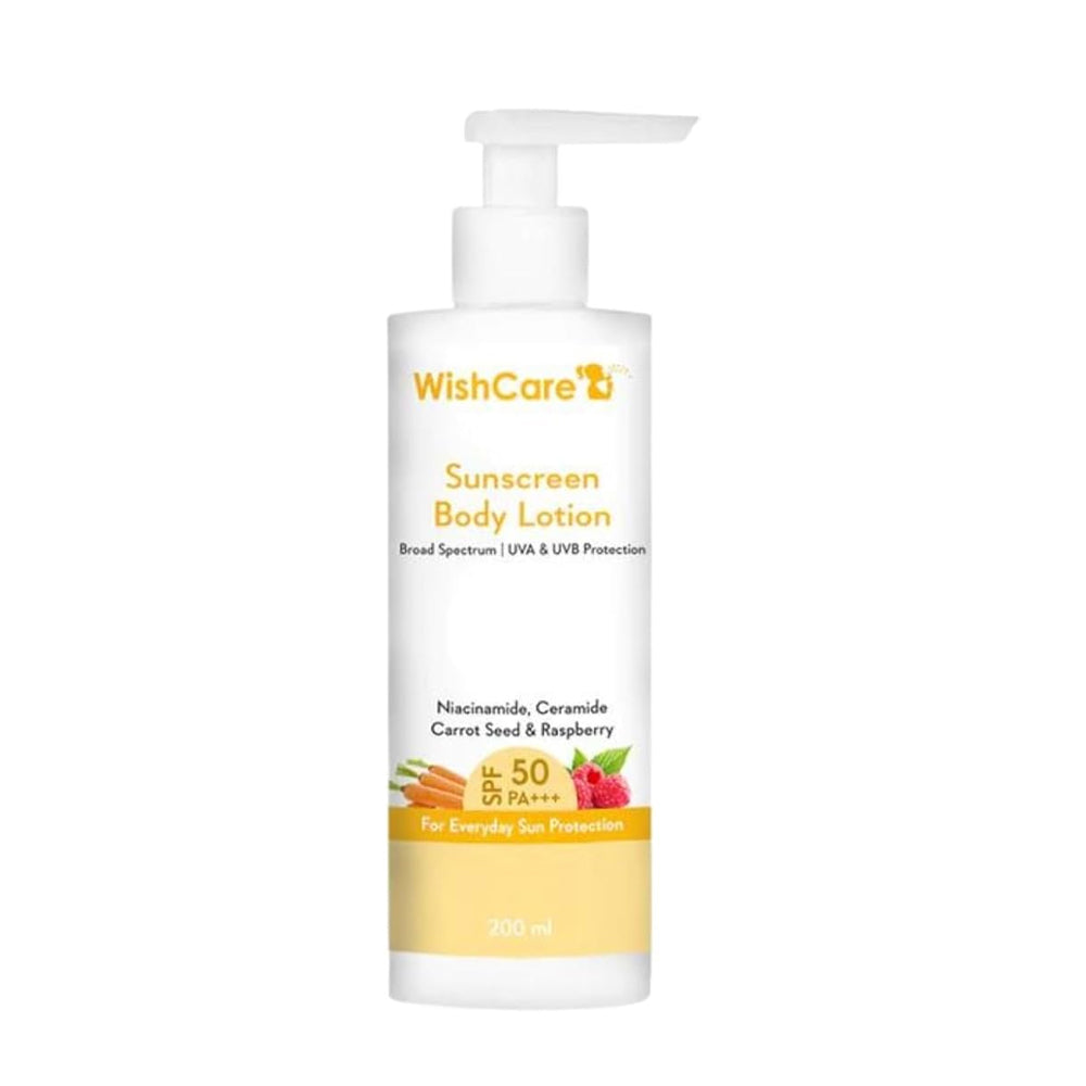 Wishcare SPF 50 Sunscreen Body Lotion | Broad Spectrum UVA/UVB Protection | Pink Flash BD