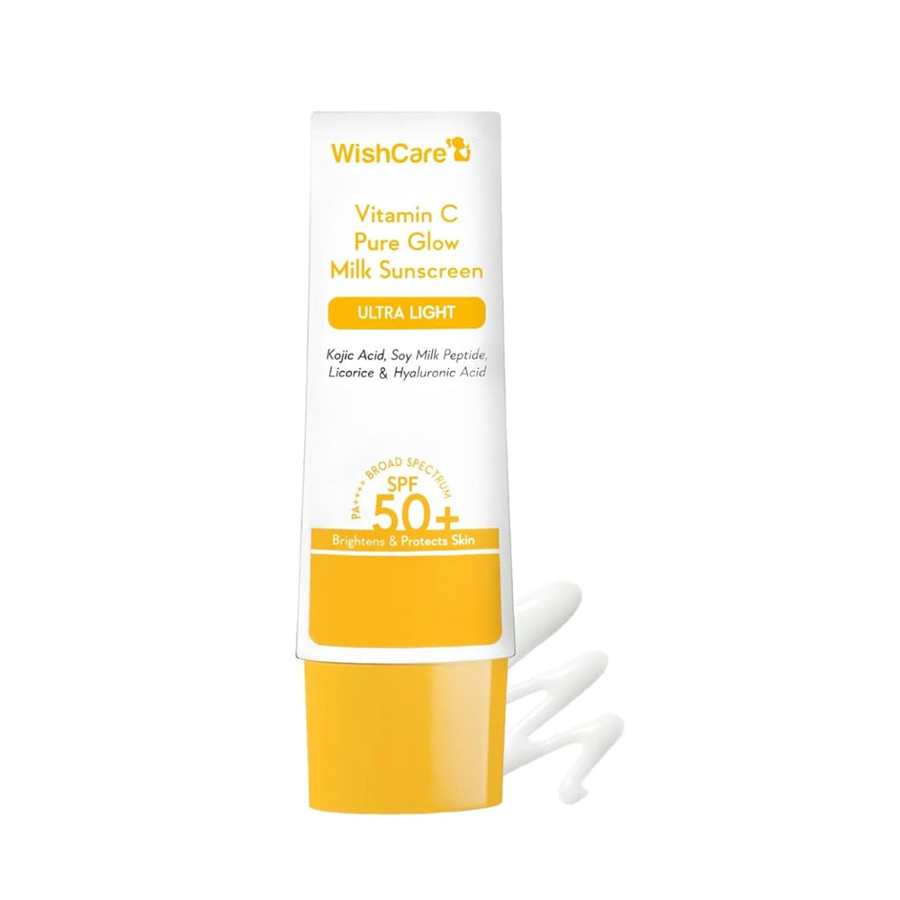 Wishcare Vitamin C Milk Sunscreen SPF 50+ PA++++ | Sun Protection (50g) | Pink Flash BD